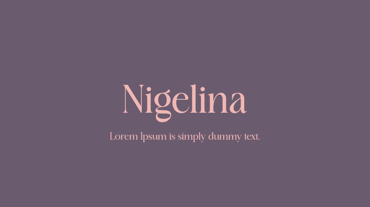 Nigelina Font