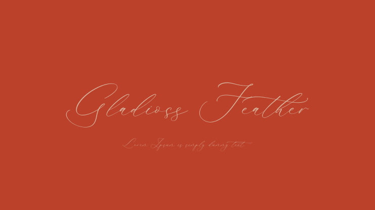 Gladioss Feather Font