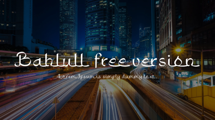 Bahlull free version Font