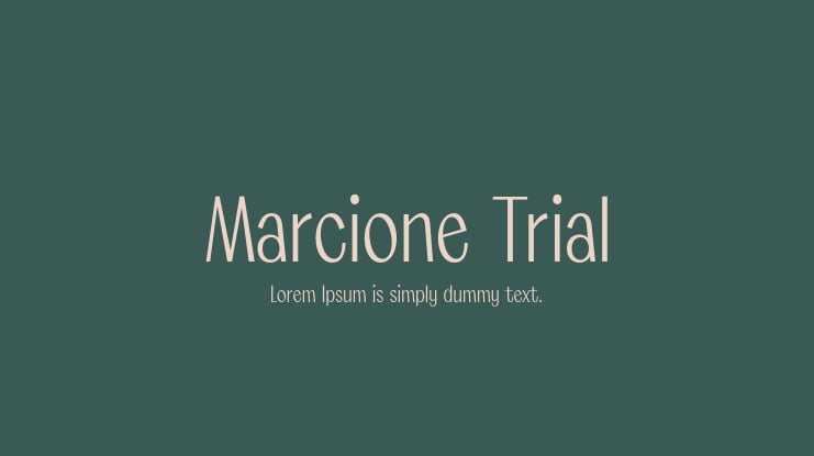 Marcione Trial Font Family