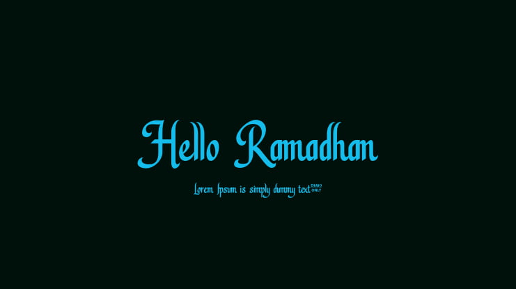 Hello Ramadhan Font