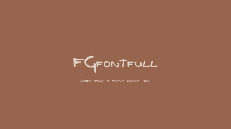 FGfontfull Font