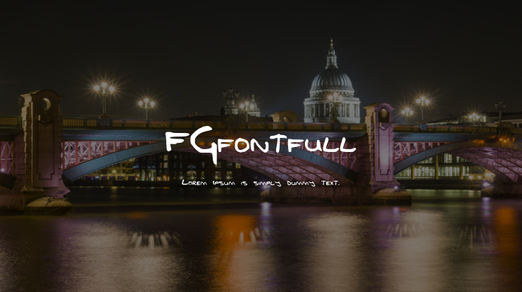 FGfontfull Font