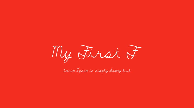 My First F Font
