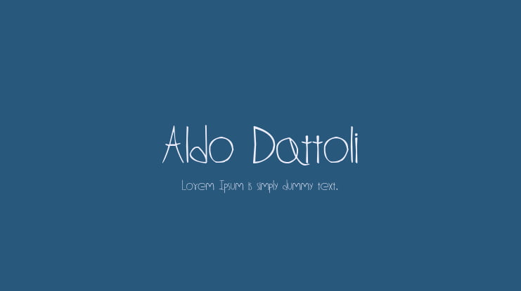 Aldo Dattoli Font