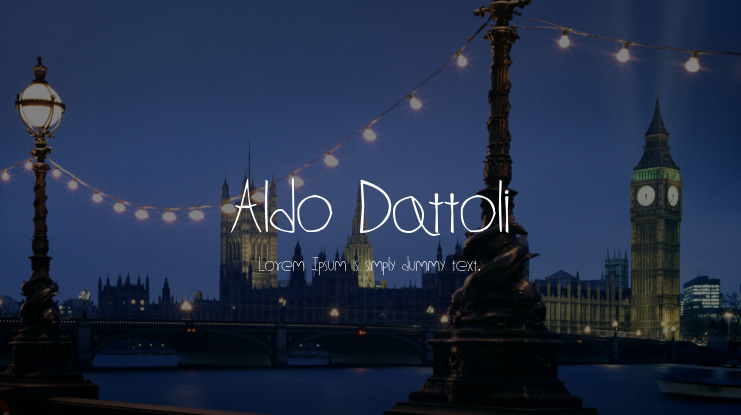Aldo Dattoli Font