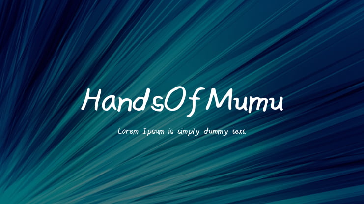HandsOfMumu Font