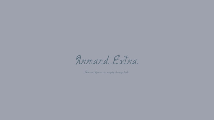 Armand_Extra Font Family