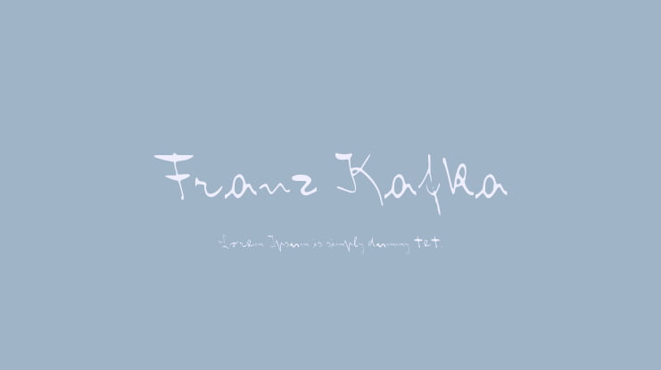 Franz Kafka Font