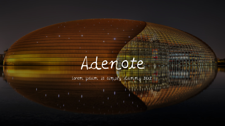 Adenote Font