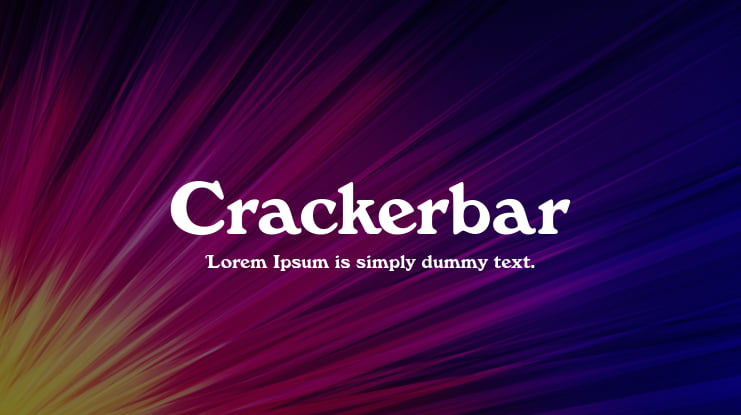 Crackerbar Font