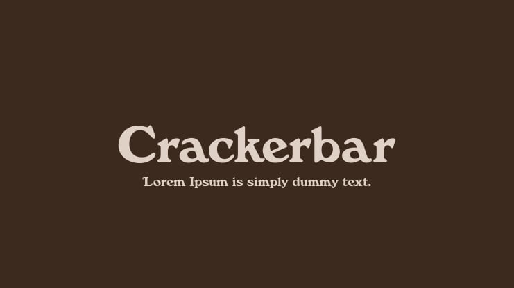 Crackerbar Font