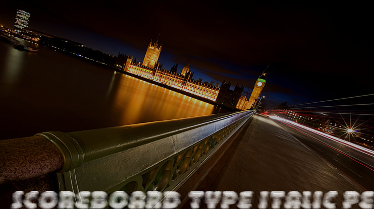 SCOREBOARD TYPE  PERSONAL Font