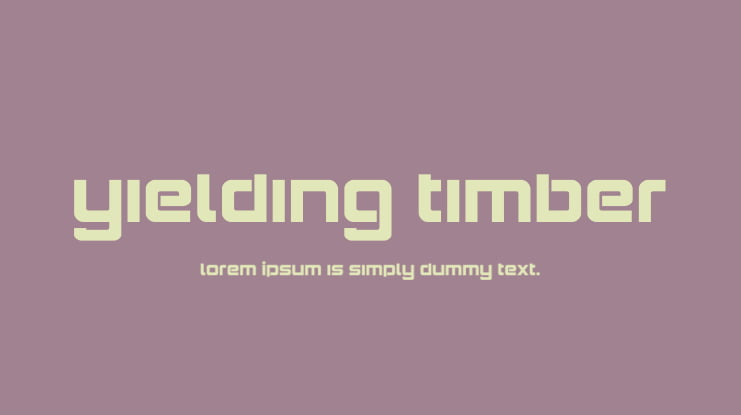 Yielding Timber Font Family