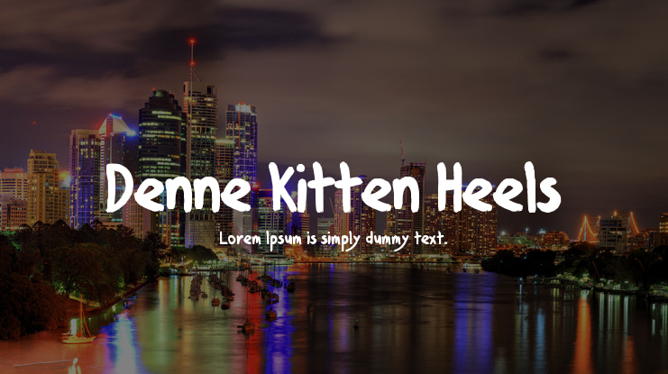 Denne Kitten Heels Font