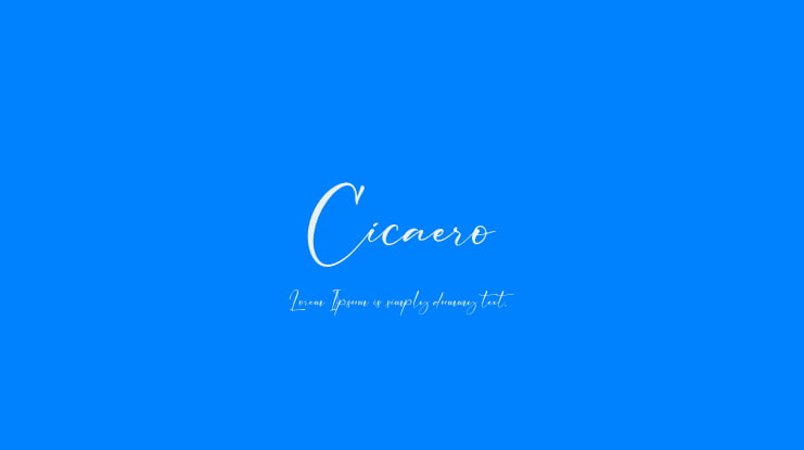 Cicaero Font