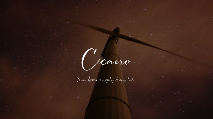 Cicaero Font