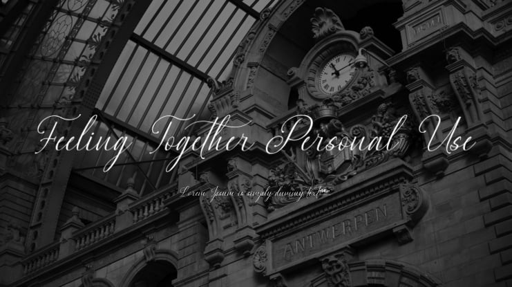 Feeling Together Personal Use Font