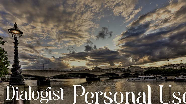 Dialogist Personal Use Font