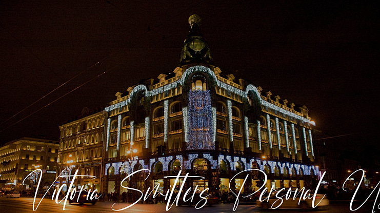 Victoria Smitters Personal Use Font