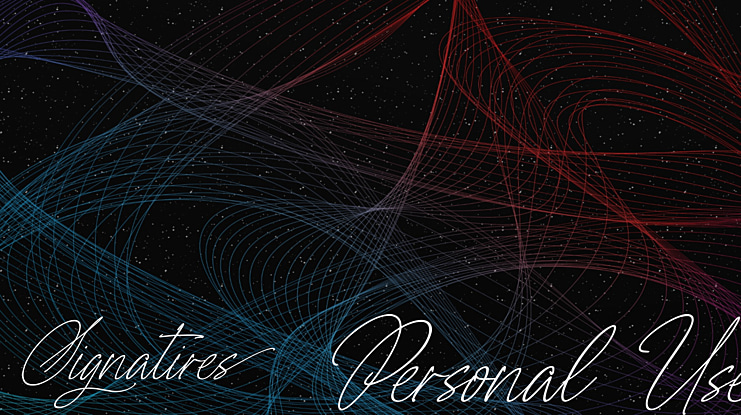 Signatires Personal Use Font