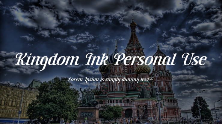 Kingdom Ink Personal Use Font