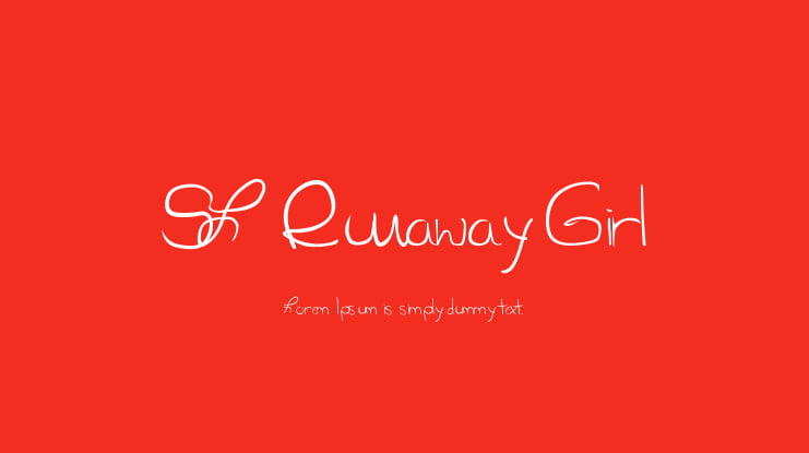 SL Runaway Girl Font