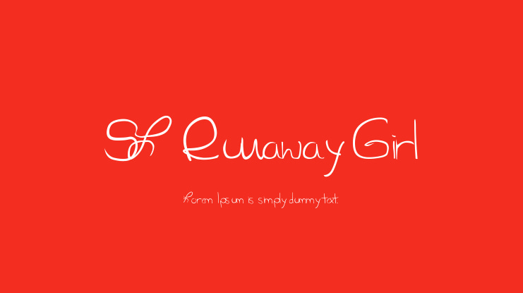 SL Runaway Girl Font