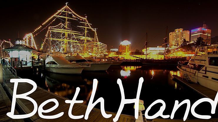 BethHand Font