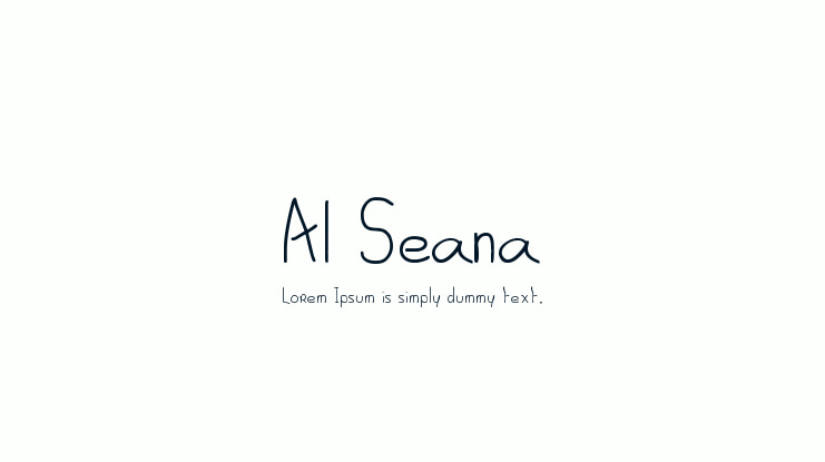 Al Seana Font