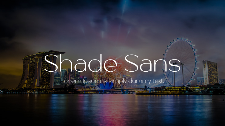 Shade Sans Font