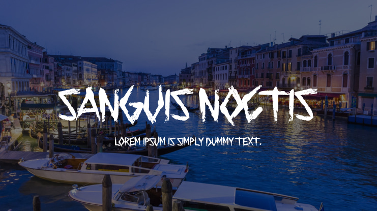 Sanguis Noctis Font