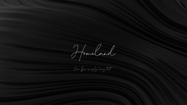 Homeland Font