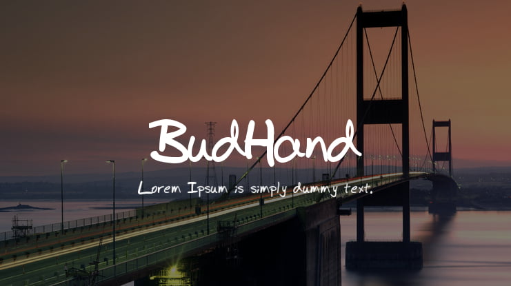 BudHand Font Family