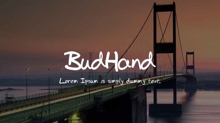 BudHand Font Family