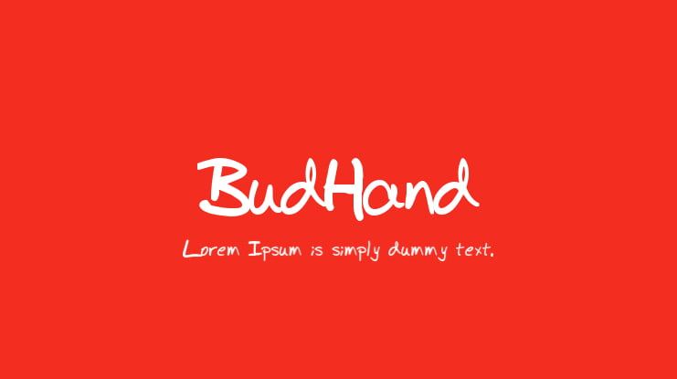 BudHand Font Family