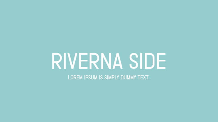 Riverna Side Font Family
