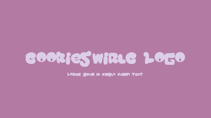 CookieSwirlC Logo Font