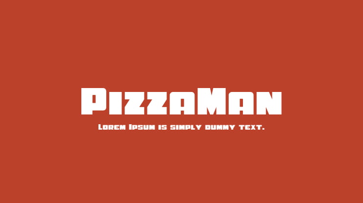 PizzaMan Font