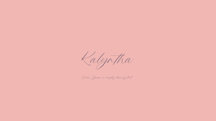 Kalyntha Font