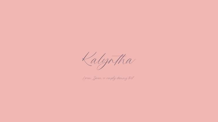 Kalyntha Font