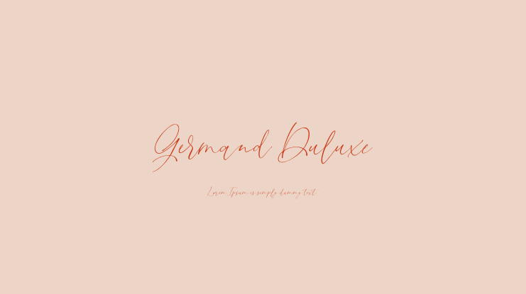 Germand Duluxe Font