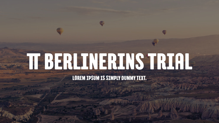 TT Berlinerins Trial Font
