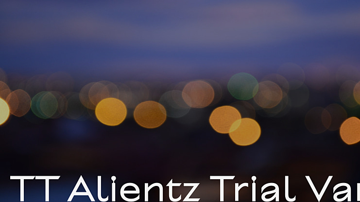 TT Alientz Trial Var Font Family