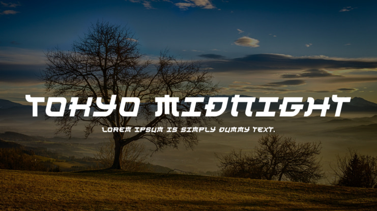 Tokyo Midnight Font