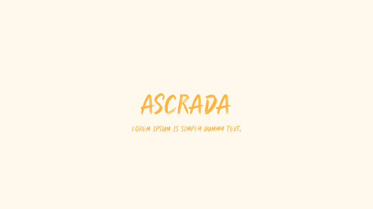 Ascrada Font
