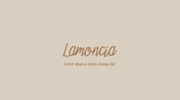 Lamoncia Font