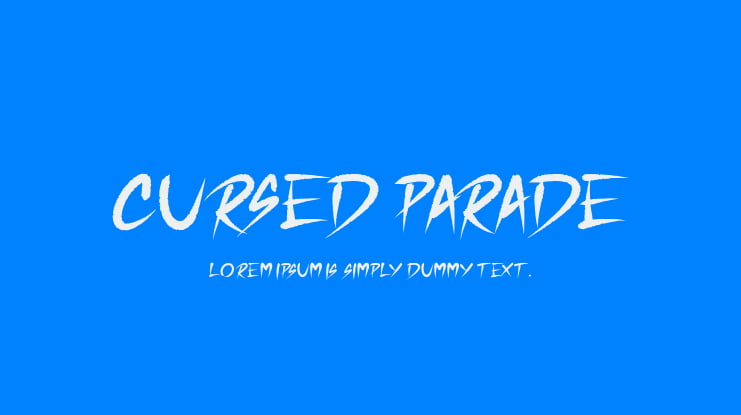 Cursed Parade Font