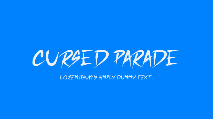 Cursed Parade Font