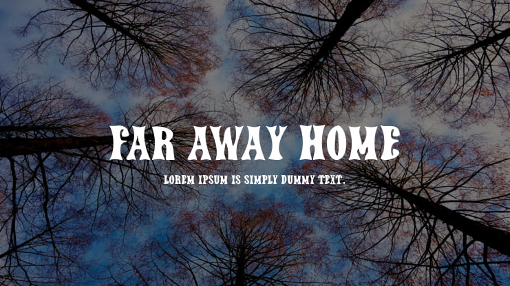 Far Away Home Font